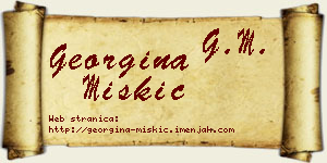 Georgina Miškić vizit kartica